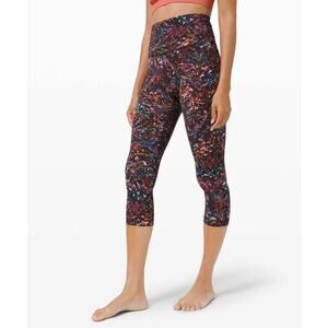 Lululemon Align Crop 21" Legging SIZE 6 Foliage Nulu Soft Wicking Yoga Pant